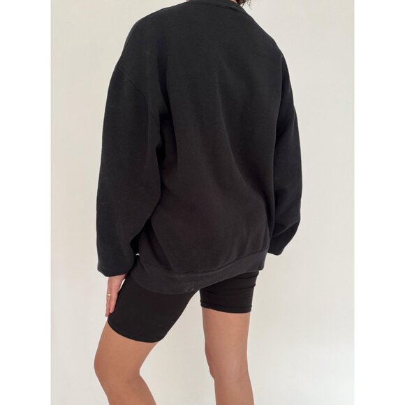 90s vintage black Purdue college graphic collegiate unisex cozy crewneck sweater - Picture 4 of 9